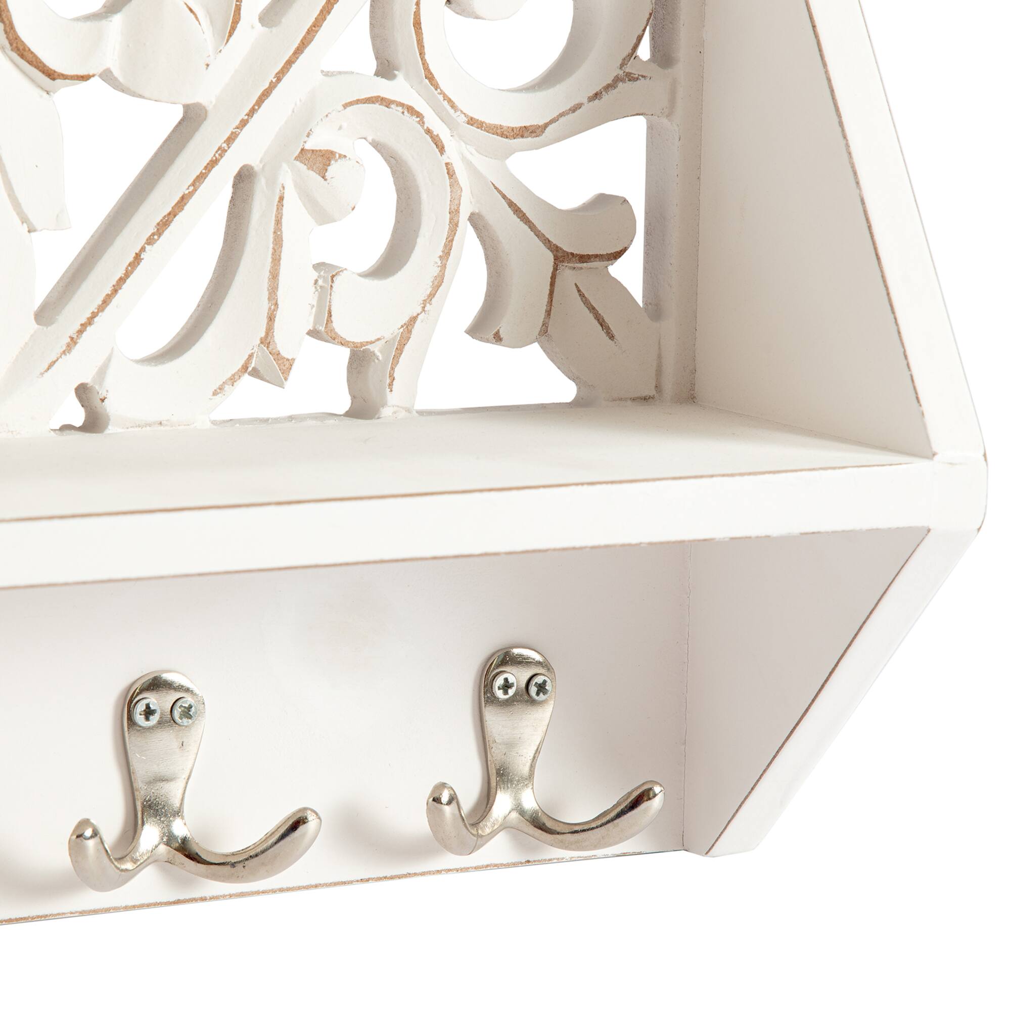 Habitat Decorative Vertical White Carved Wall Hanging